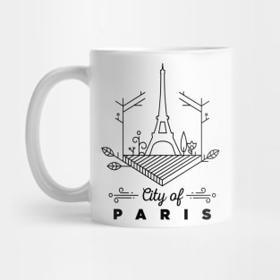 Paris City Monogram Mug